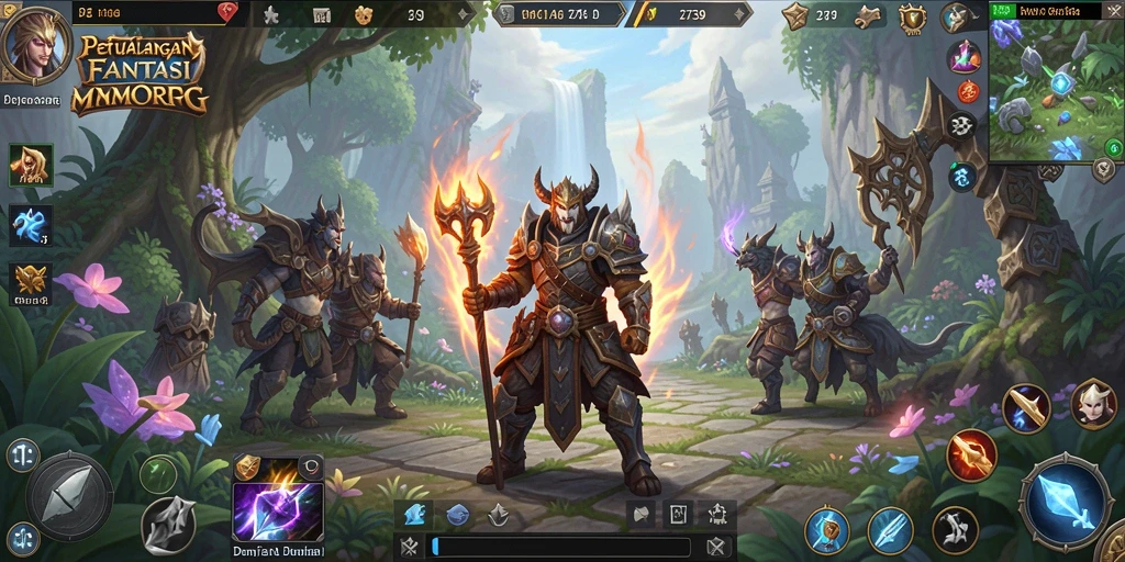 Screenshot yang menampilkan aksi seru dalam game MMORPG 2739.