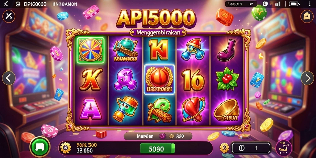 Menampilkan gameplay seru dari API5000 dengan simbol slot yang menarik.