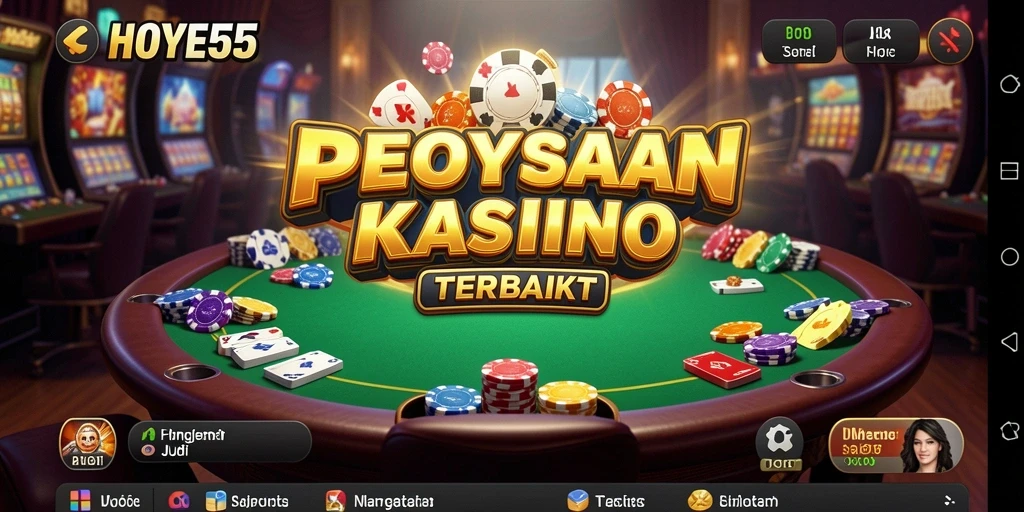 Tampilan seru dari gameplay HOYE55 yang penuh aksi Kasino.