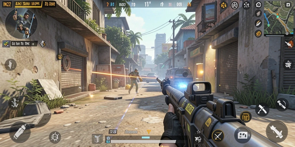 Gameplay menegangkan dalam pertempuran TPS yang mendebarkan.
