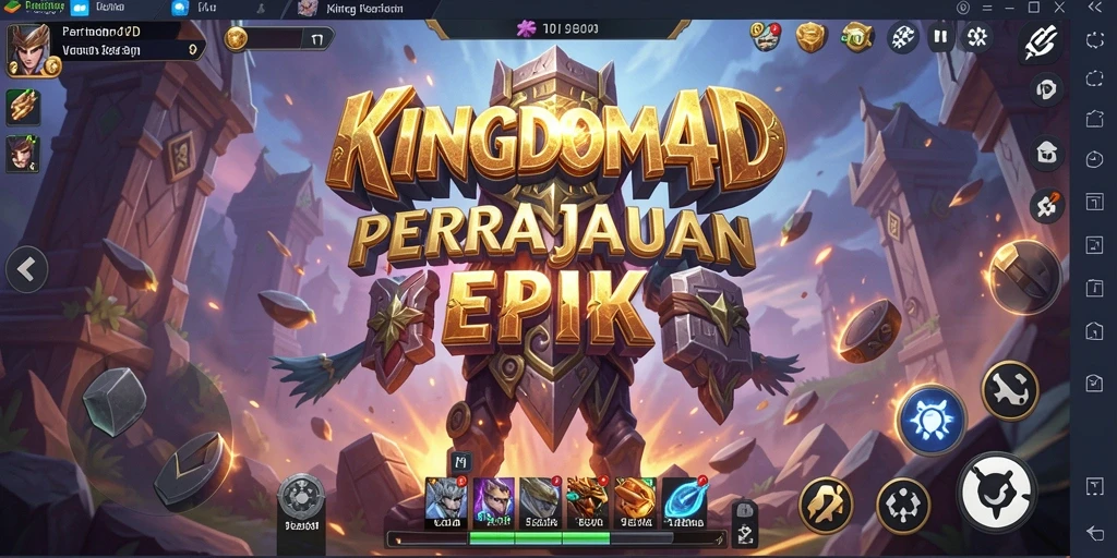 Tampilan gameplay KINGDOM4D yang menegangkan dan menantang di setiap level.