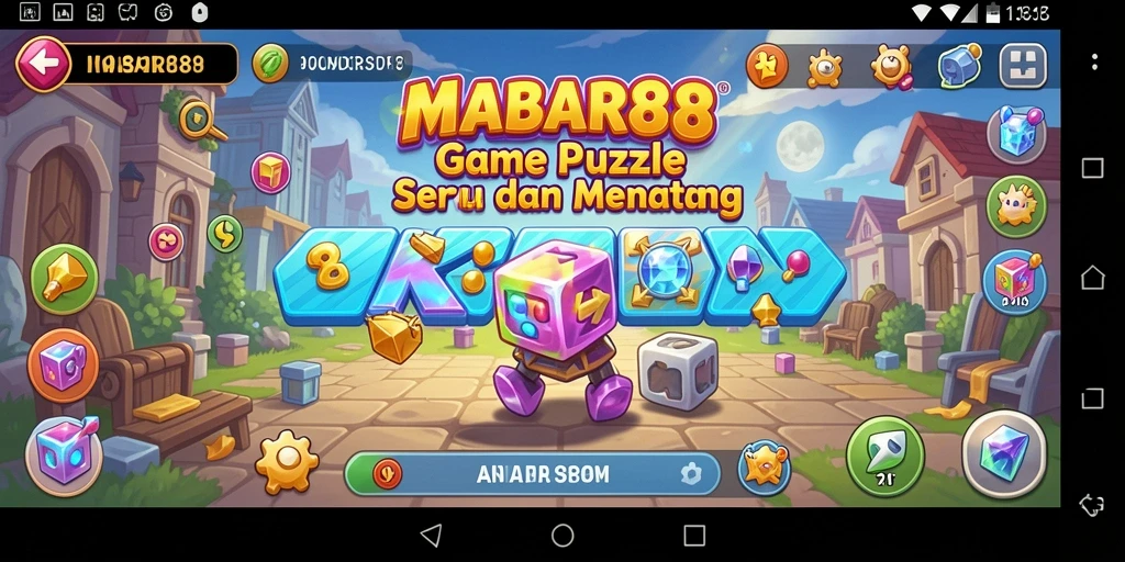 Screenshot gameplay MABAR88 menampilkan puzzle yang menantang dan antarmuka menarik.