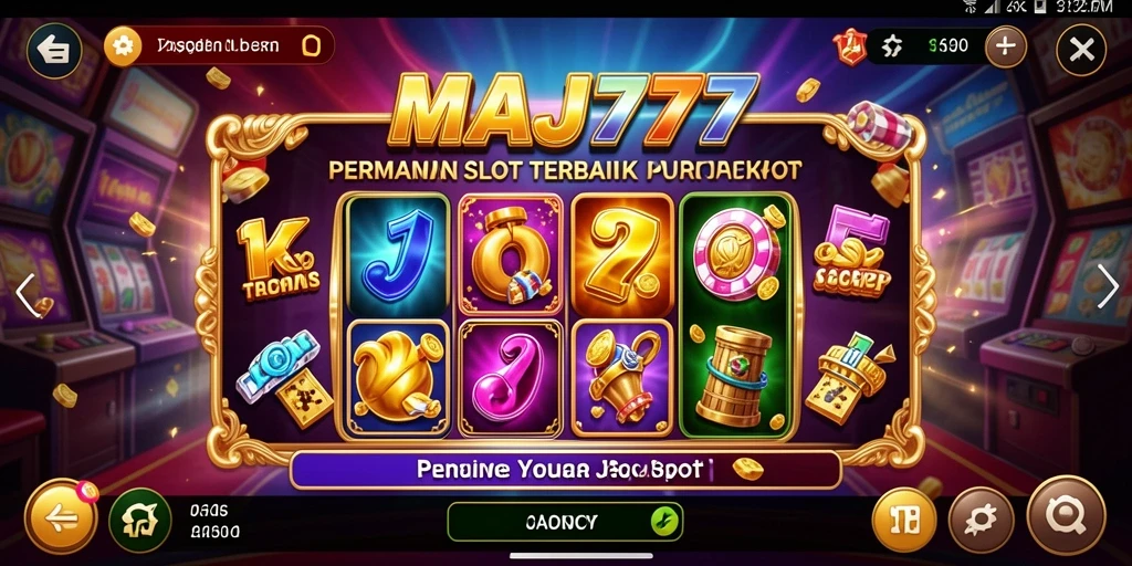 Tampilan menarik dari gameplay MAJ777 dengan mesin slot yang memukau.