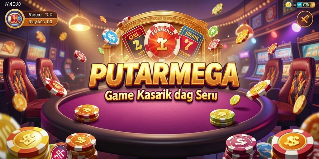 Screenshot PUTARMEGA menampilkan gameplay Kasino yang menarik dan seru.